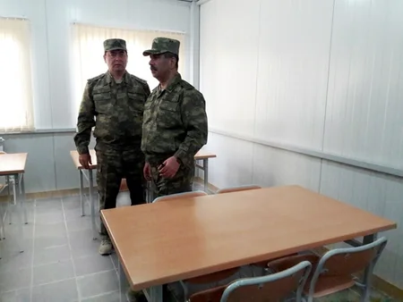 A new military unit built for Azerbaijani army was put into operation on the frontline