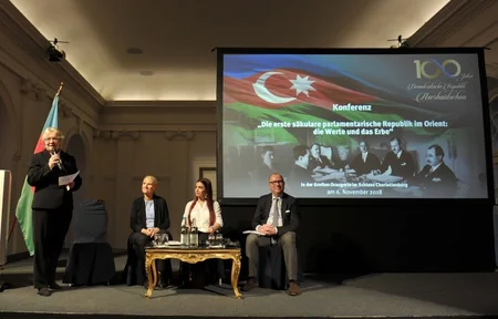 Berlində Azərbaycan Xalq Cümhuriyyətinin 100-cü ildönümünə həsr edilmiş elmi konfrans keçirilib