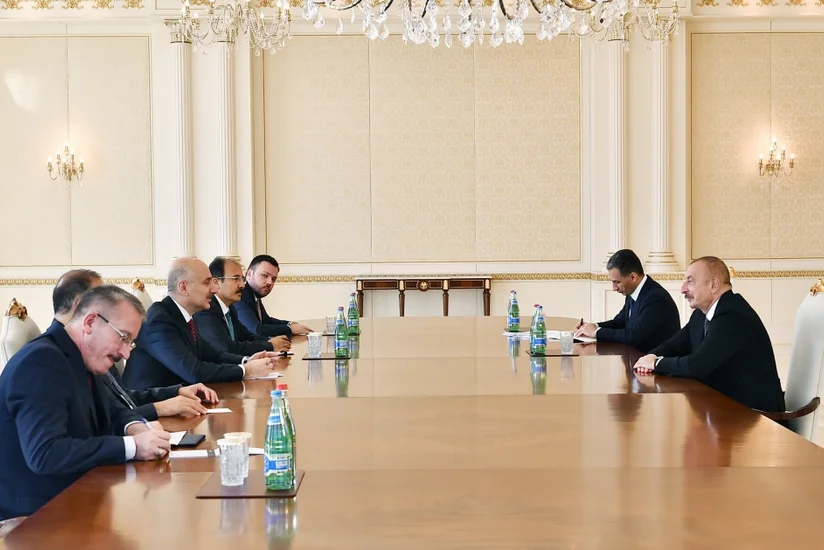 President Ilham Aliyev receives Turkish minister of transport and infrastructure