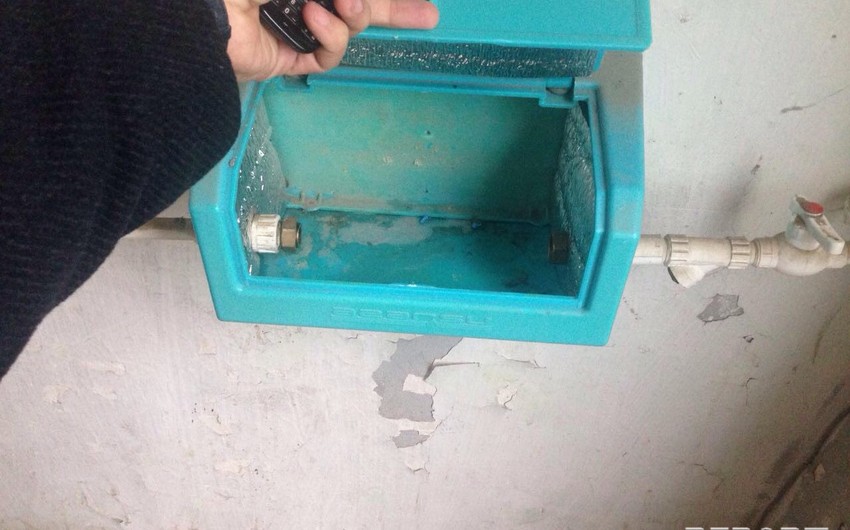 Bakıda binanın su sayğacları oğurlanıb