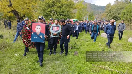 Füzulidə minaya düşərək şəhid olan polis əməkdaşı Seyfi Abdullayev dəfn edilib - YENİLƏNİB