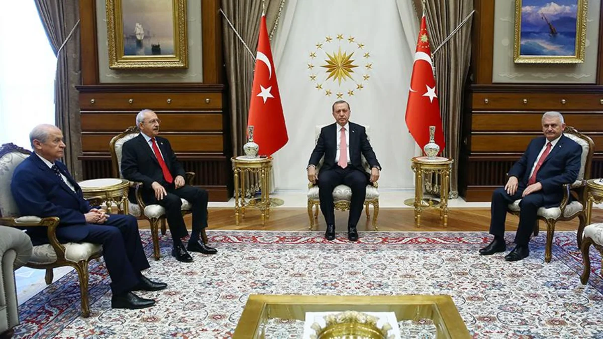 Turkish President Erdoğan holds meeting with political party leaders