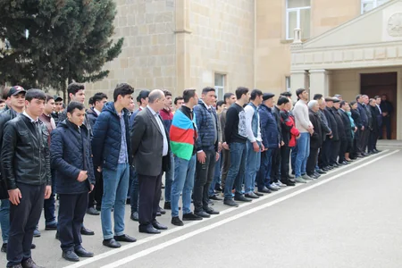 Bakıda xüsusi hərbi ixtisaslı sürücü müdavimləri arasında estafet yarışı keçirilib - FOTO