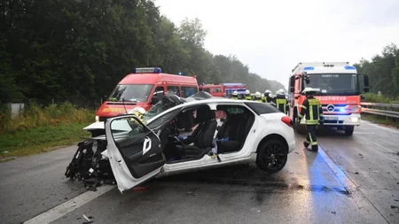 В Германии произошло ДТП с участием десяти автомобилей