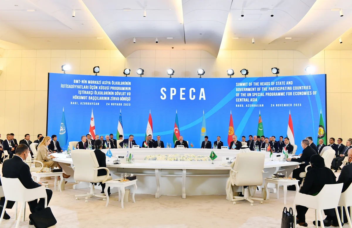 President of Azerbaijan Ilham Aliyev attends SPECA Summit - UPDATED