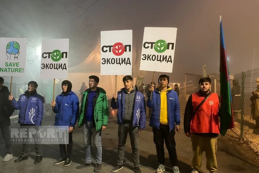 Экоактивисты проявляют высокую активность на дороге Ханкенди-Лачын и в ночные часы