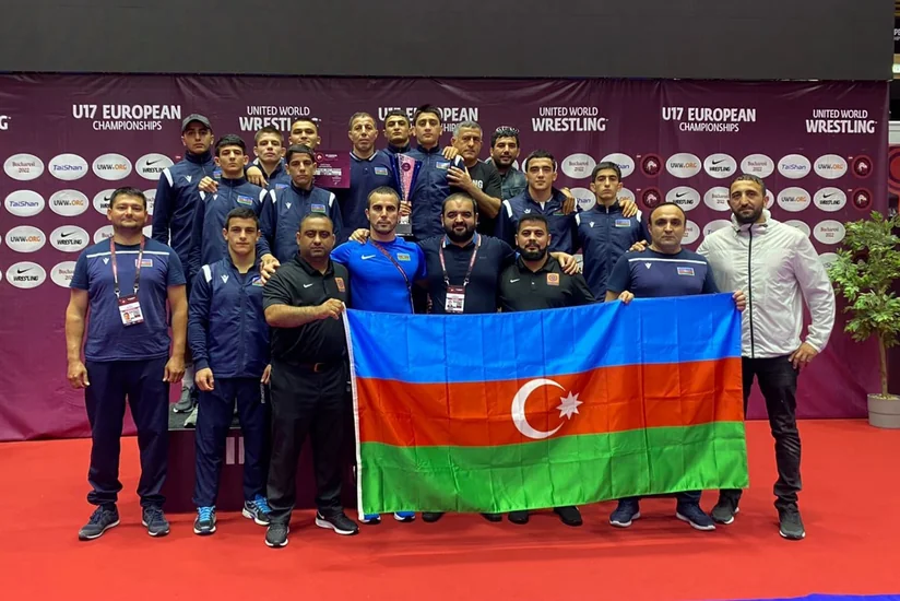 Yunan-Roma güləşi üzrə Azərbaycan millisi ardıcıl 2-ci dəfə Avropa çempionu olub