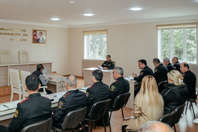 Nazir Vilayət Eyvazov Salyanda vətəndaş qəbulu və sıra baxışı keçirib