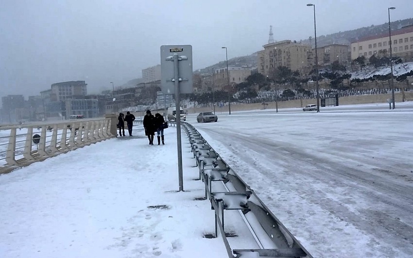 Sabah qar yağacaq, güclü külək əsəcək