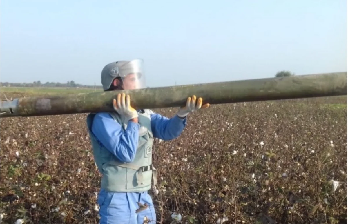 ANAMA cəbhəyanı rayonlarda mərmilər və silahlar aşkarladı