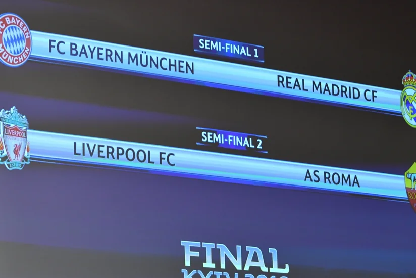 Определились даты проведения ответных матчей полуфинала Лиги чемпионов