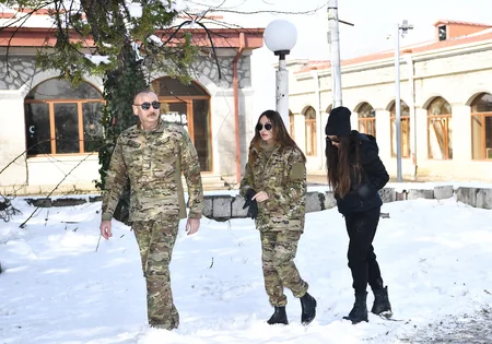 Prezident İlham Əliyev və birinci xanım Mehriban Əliyeva Şuşa şəhərində olublar