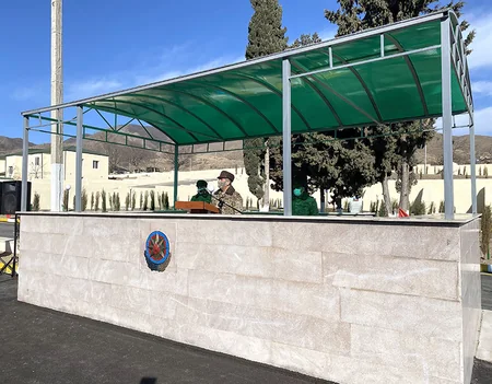 Zakir Həsənov azad edilən ərazilərə gedib, yeni hərbi hissə istifadəyə verilib