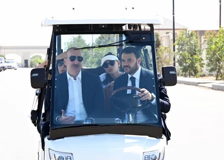 Prezident və Birinci xanım “Sea Breeze”də LANDAU Məktəbinin və “The Grand” apart hotelinin açılışında iştirak ediblər - YENİLƏNİB