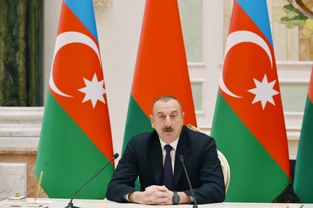 Azerbaijani, Belarus presidents make press statements