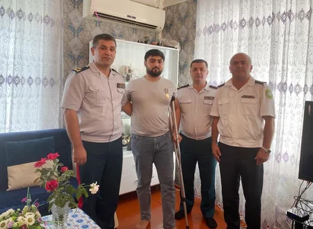 DSX rəhbərliyi şəhid sərhədçilərin ailələrinə və Vətən müharibəsi qazilərinə baş çəkib