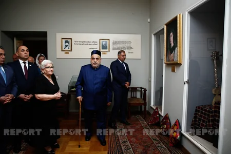QMİ sədri Tbilisidə Azərbaycan Mədəniyyəti Muzeyini ziyarət edib
