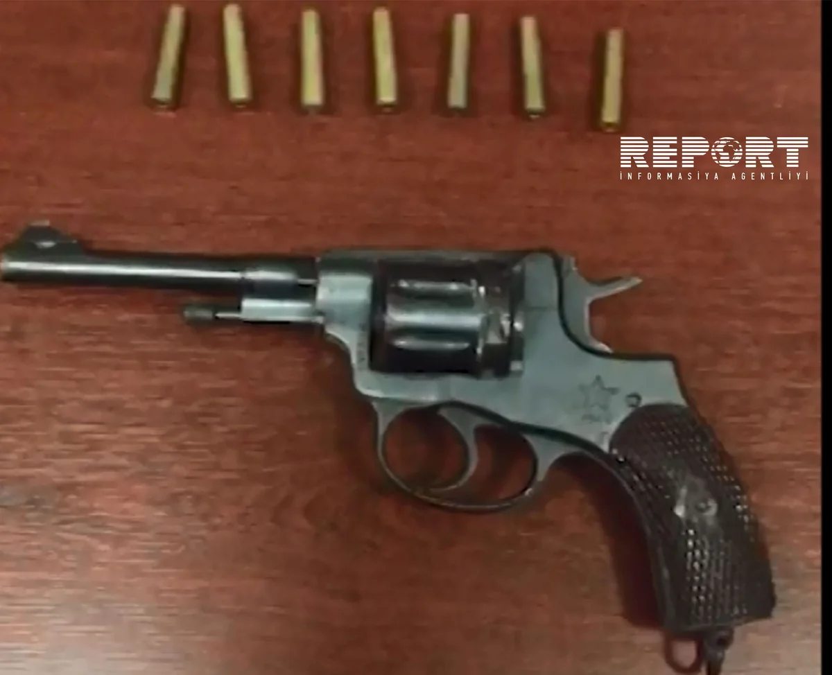 Bakıda İtaliya istehsalı olan “Naqan” tapançası aşkarlanıb