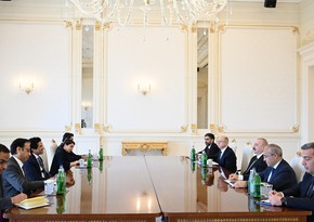 İlham Əliyev Pakistanın energetika nazirini qəbul edib