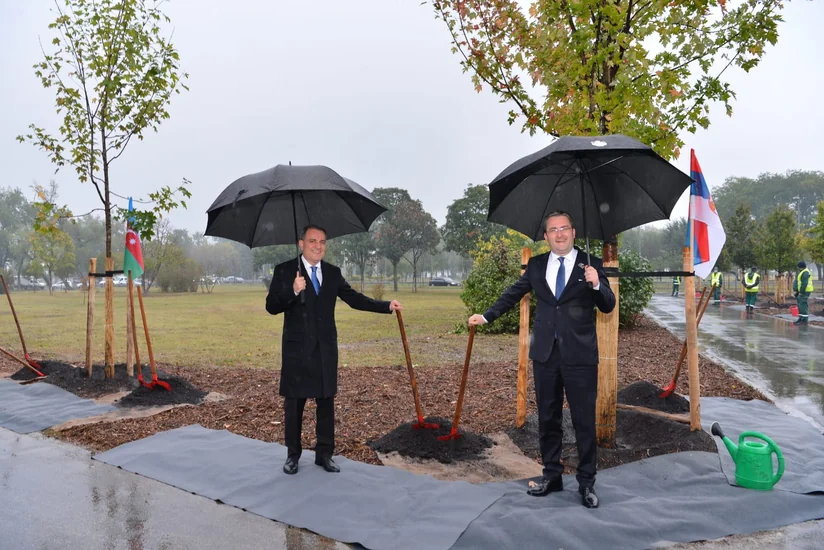 Азербайджан и Сербия посадили деревья дружбы