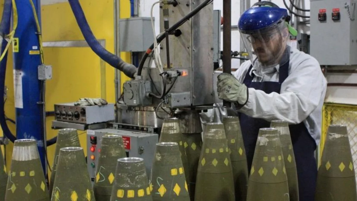 Production of 152-mm, 122-mm shells launched in Ukraine