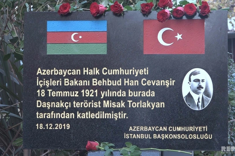 Monument to Behbud-khan Javanshir unveiled in Istanbul