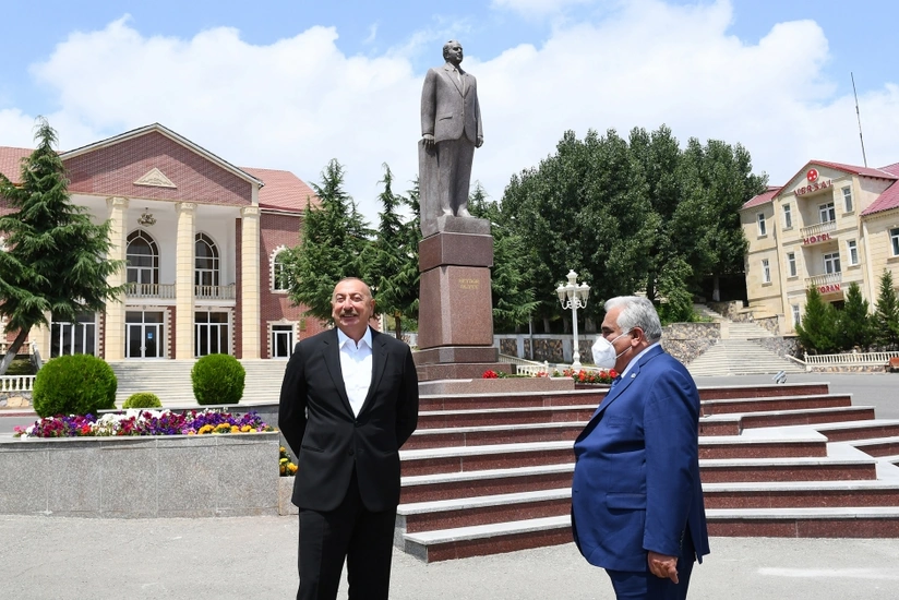 Ilham Aliyev visits Dashkasan