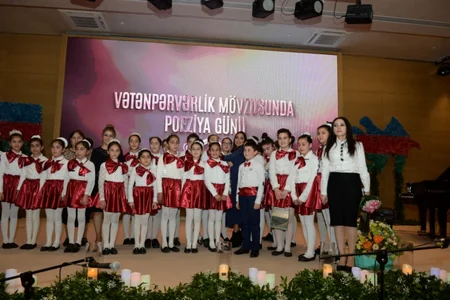 Leyla Əliyeva Qəbələdə keçirilən “Poeziya günü”ndə öz şeirlərini səsləndirib