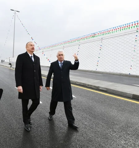 Prezident İlham Əliyev Pirşağıda avtomobil tunelinin açılışında iştirak edib - YENİLƏNİB