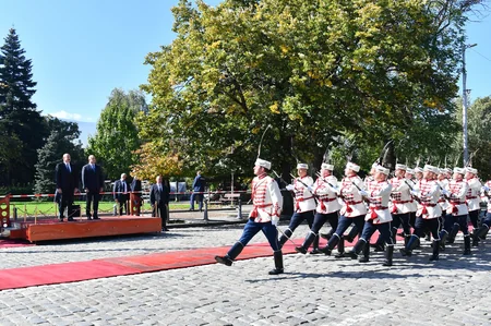 Sofiyada Prezident İlham Əliyevin rəsmi qarşılanma mərasimi olub