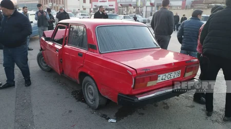 Kürdəmirdə zəncirvari qəza baş verib, xəsarət alanlar var