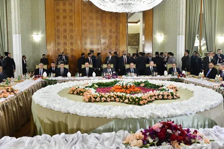 President Ilham Aliyev attended dinner party hosted by Pakistani head of state