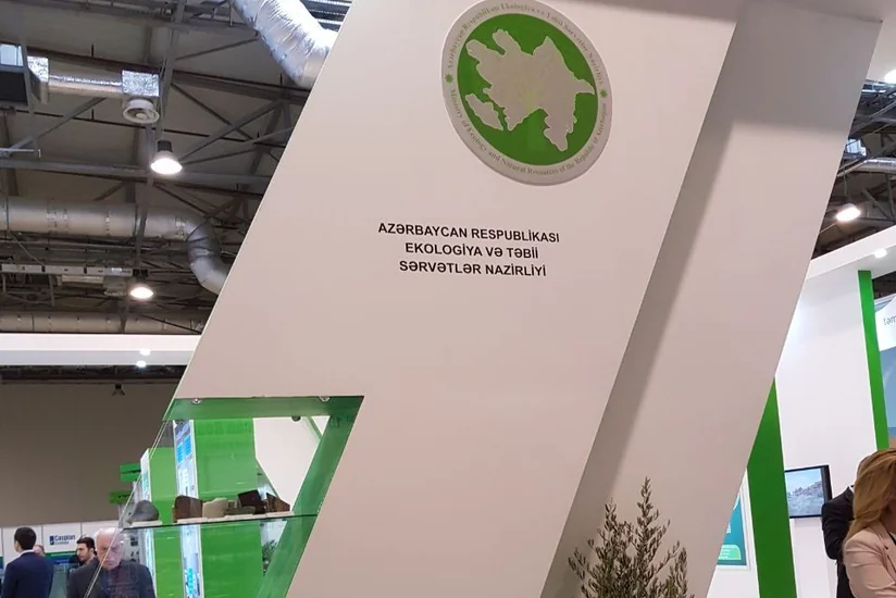 “Caspian Ecology” 2017 sərgisində ETSN-in stendləri nümayiş etdirilir