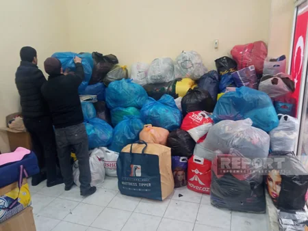 Azərbaycanın şimal bölgəsində Türkiyə üçün yardım toplanır