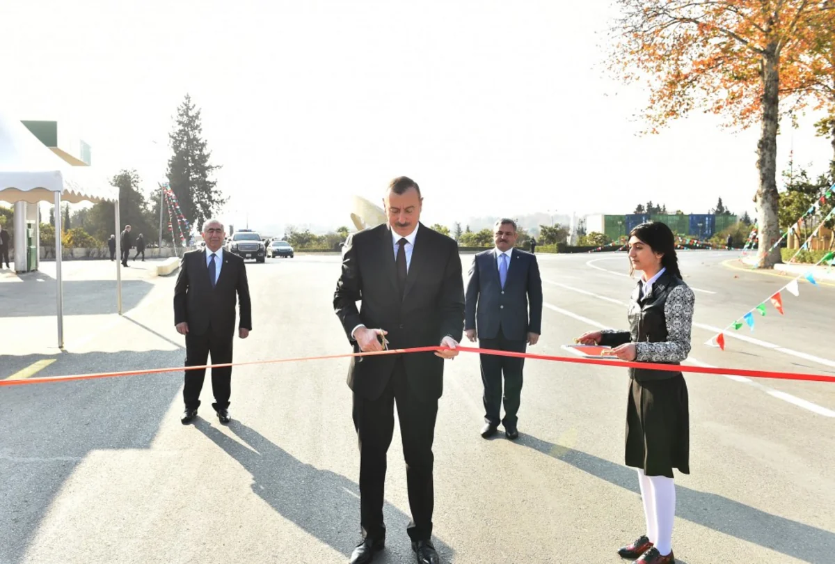 President Ilham Aliyev inaugurates Tartar-Seydimli-Garadaghli-Sarov highway