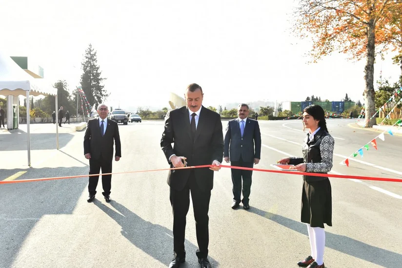President Ilham Aliyev inaugurates Tartar-Seydimli-Garadaghli-Sarov highway