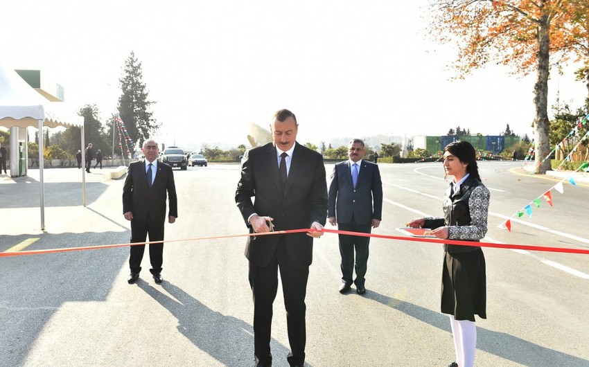Tərtər-Seydimli-Qaradağlı-Sarov avtomobil yolunun açılışı olub
