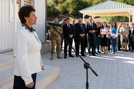 Daşkəsəndə inşa edilən yeni məktəb binası istifadəyə verilib