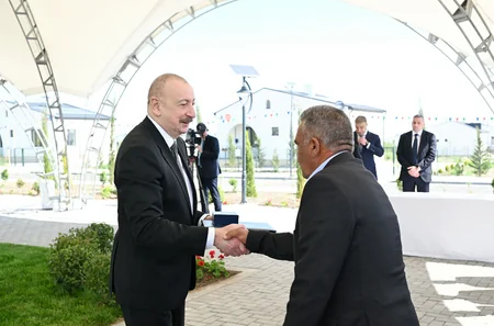 Prezident Ağdamın Kəngərli kəndinin birinci mərhələsinin açılışında iştirak edib - YENİLƏNİB