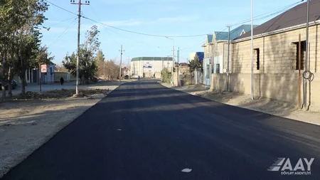 AAYDA: Sarayda Mikayıl Müşfiq küçəsinin əsaslı təmiri yekunlaşmaq üzrədir