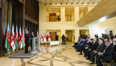 Azərbaycan və Gürcüstan prezidentləri Birgə Bəyannamə imzalayıblar