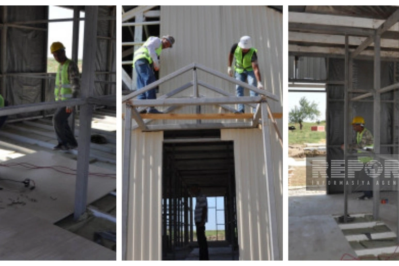 В Билясуваре строится школа модульного типа