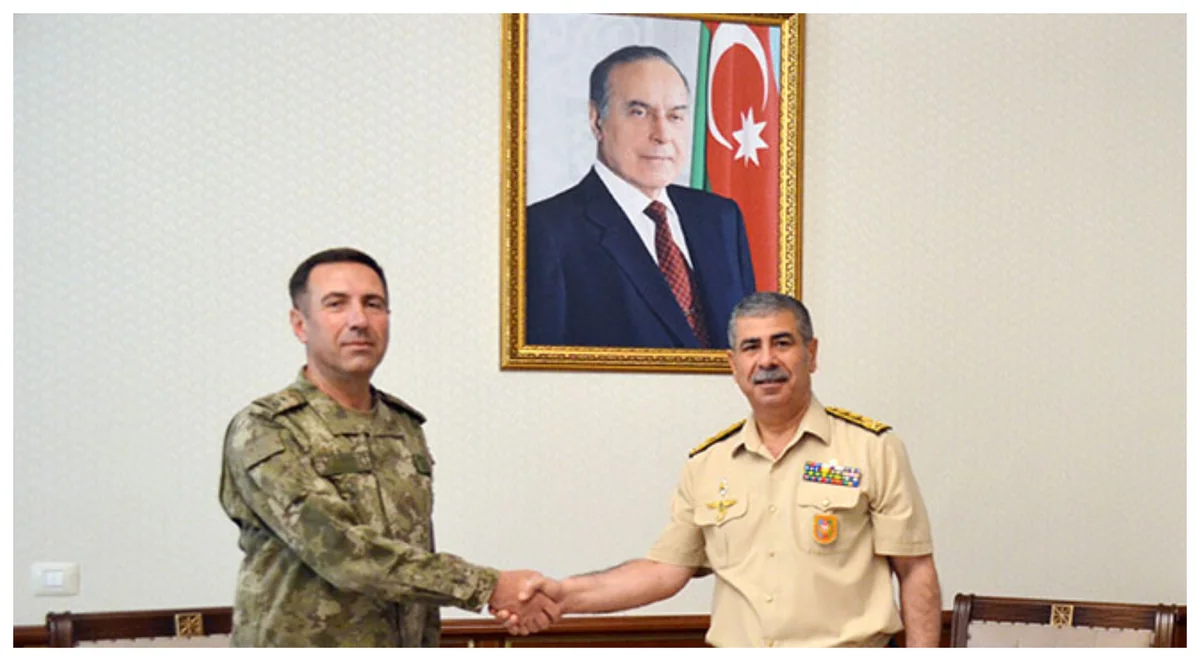 Zakir Hasanov meets with Major General Abdullah Katirci