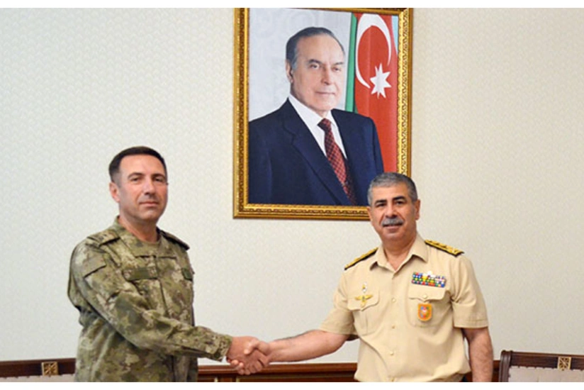 Zakir Hasanov meets with Major General Abdullah Katirci