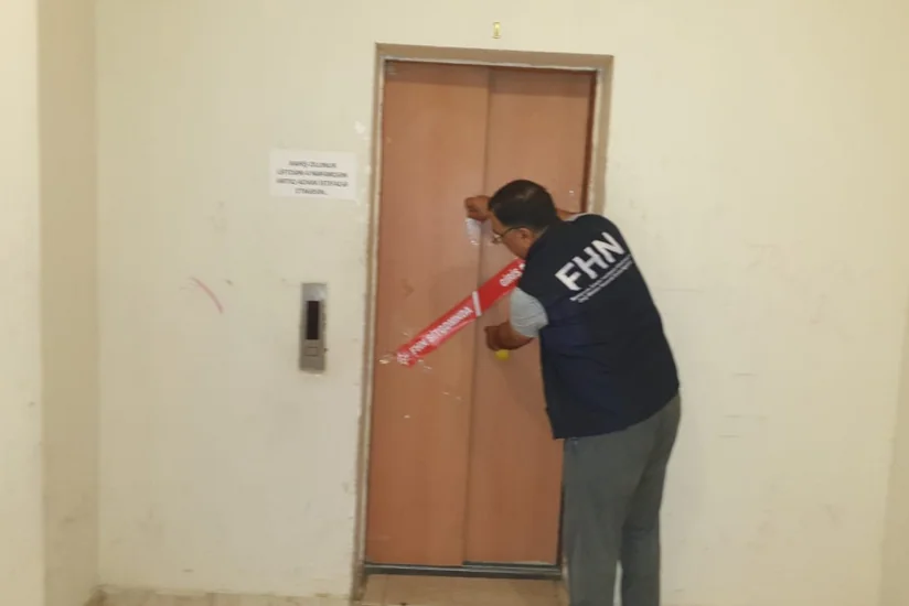 Təhlükəsizlik tələblərinə cavab verməyən liftin fəaliyyəti dayandırılıb