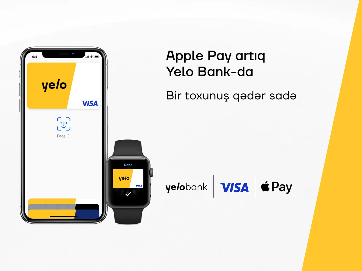 Apple Pay artıq Yelo Bankda!