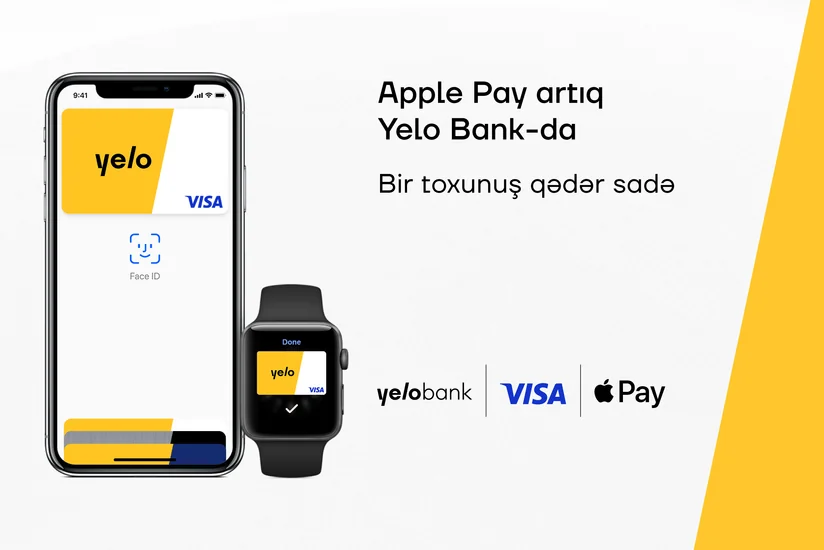 Apple Pay artıq Yelo Bankda!