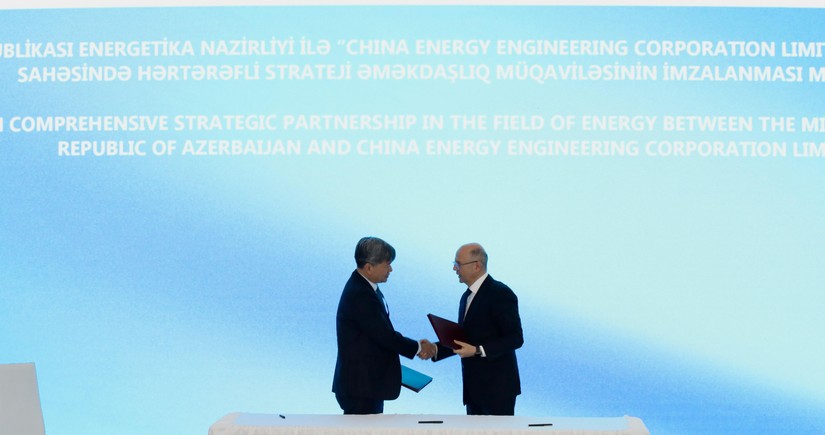 Azərbaycan Çin şirkəti ilə enerji sahəsində strateji tərəfdaşlıq sazişi imzalayıb