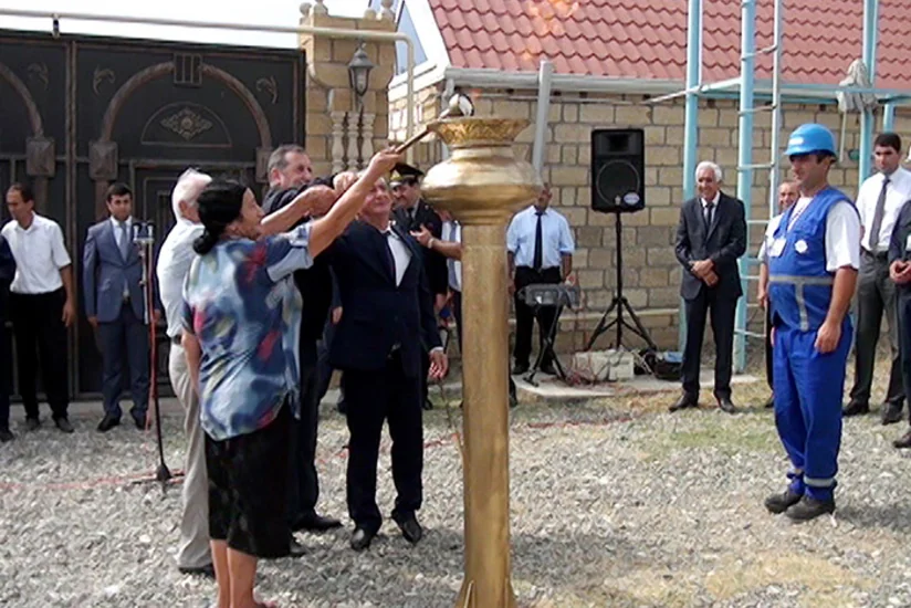 Quba və Ağcabədi rayonlarının 3 kəndinə ilk dəfə təbii qaz verilib