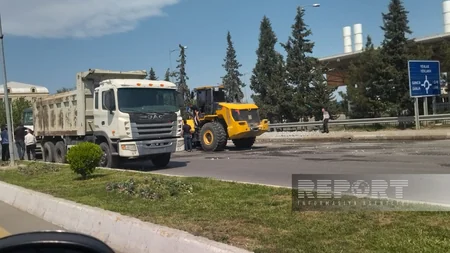 Yevlaxda 2 yük və 2 minik avtomobilinin iştirakı ilə zəncirvari qəza olub